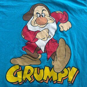 Vintage 90s Y2K Grumpy Disney 2 Sided T Shirt Mens Size Medium